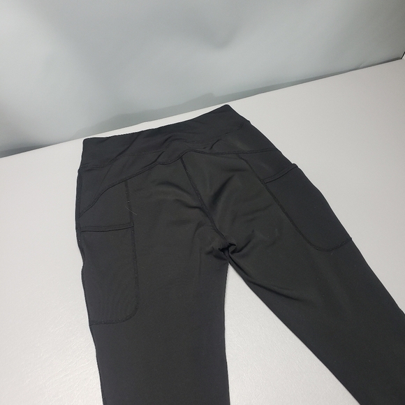 3/$15 Pop fit solid black work out leggings with pockets women's size small - Picture 5 of 9
